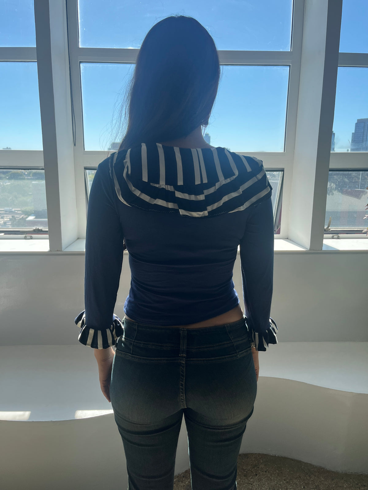 Navy Sailor Top