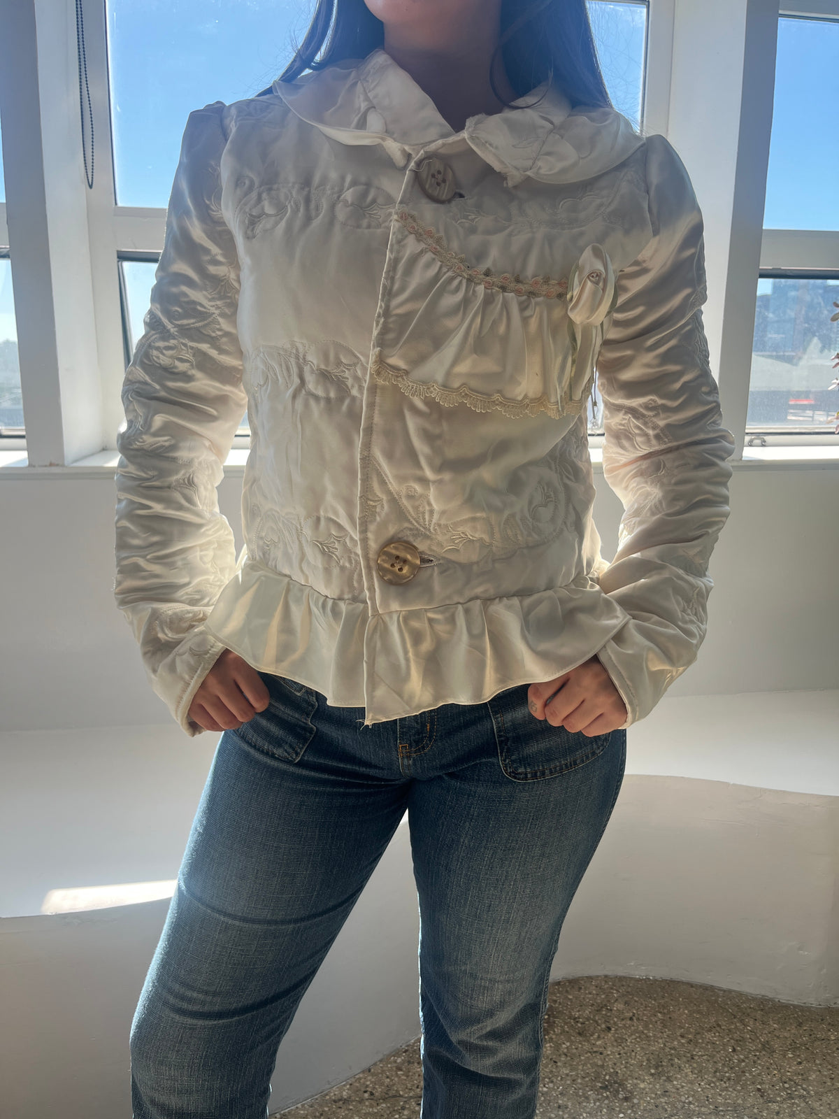 Cream Quilt Jacket