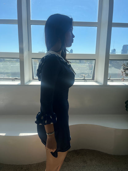 Navy and White Sailor Dress