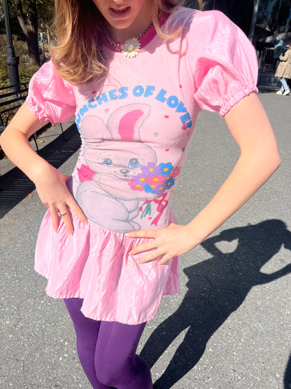 Bunches of Love Pink Minidress