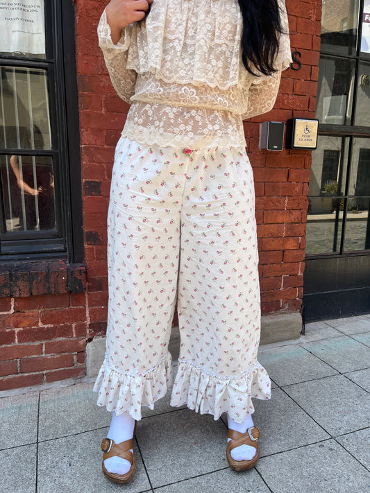 Dainty Floral Bloomer Pants