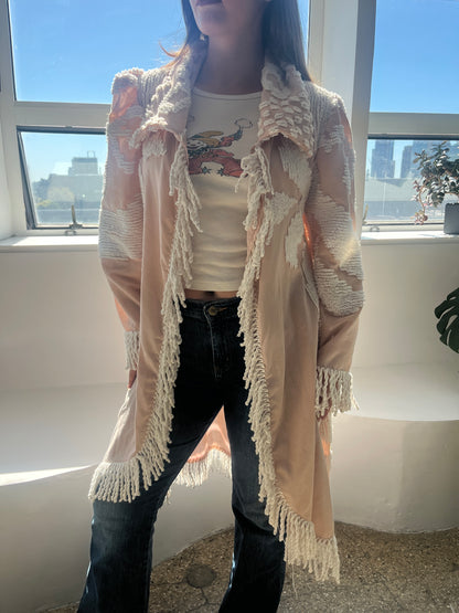 Pink Chenille Coat