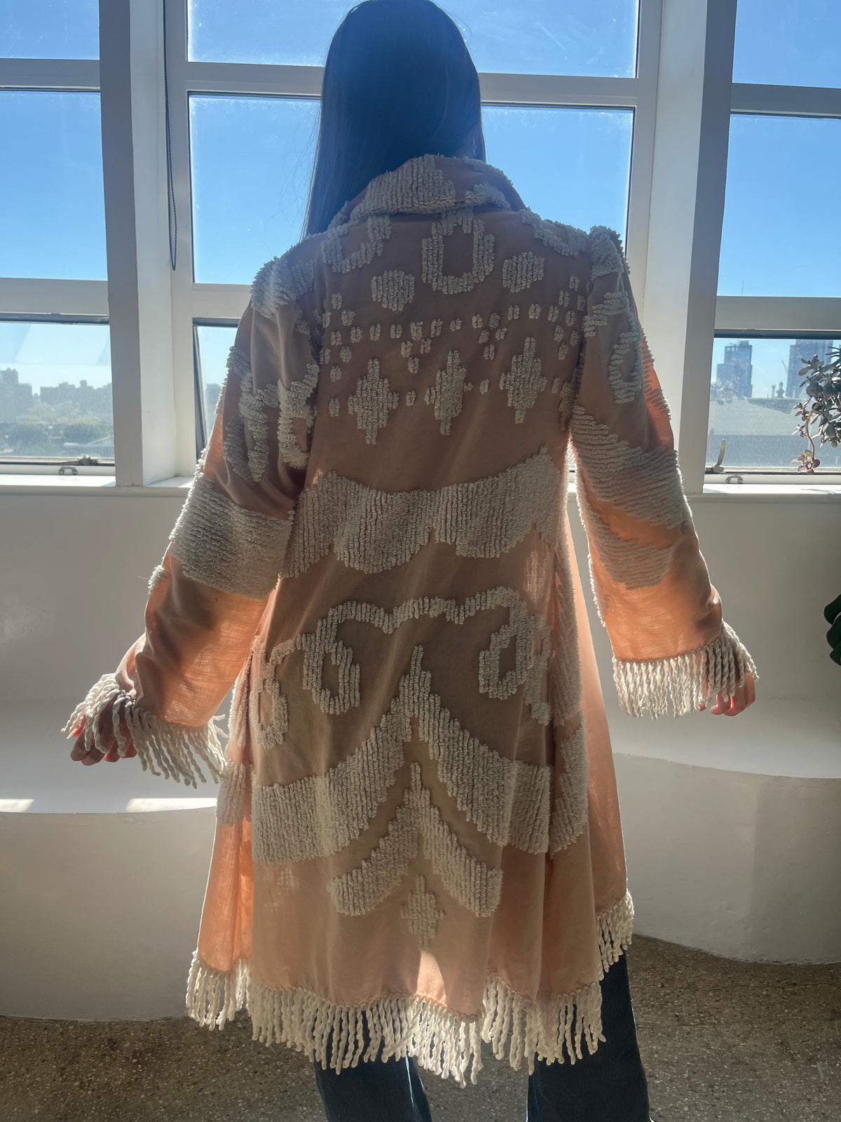 Pink Chenille Coat