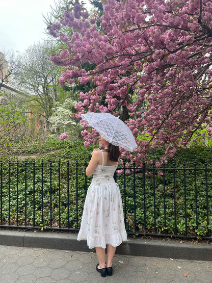 Floral Stripe Midi Dress